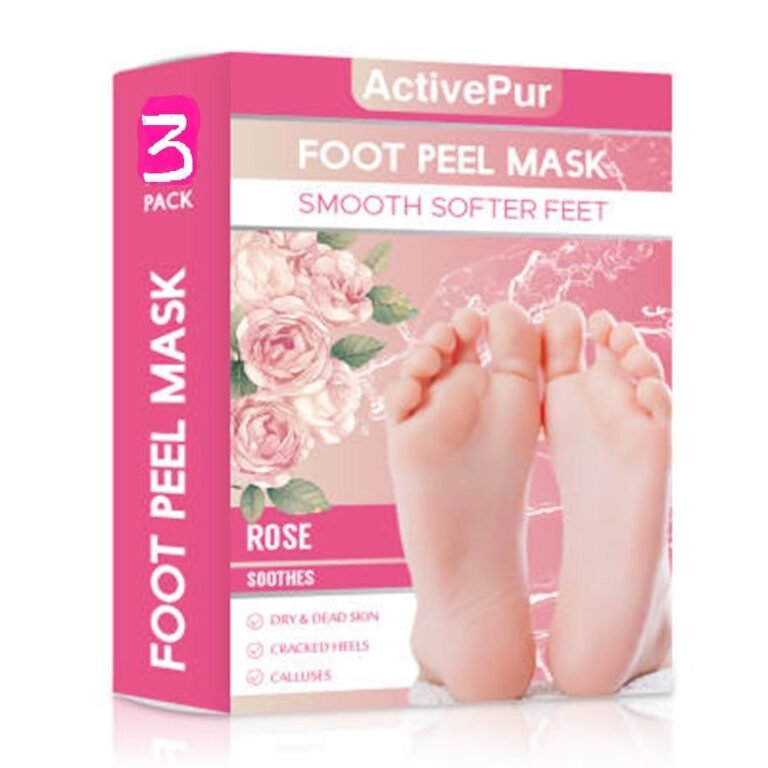 Foot Peel Mask - 3 Packs (3 Pairs) of Skin Exfoliating Foot Masks for Dead skin remover, Dry Feet, Cracked Heels & Callus, Dead Skin - Feet Peeling Mask for baby soft feet (Rose)