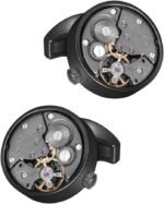 Cufflinks Steampunk Watch Movement Shape Cufflinks for Men Mens Shirt Vintage Gears Watch Cuff Links Business Wedding Gifts with Gift Box