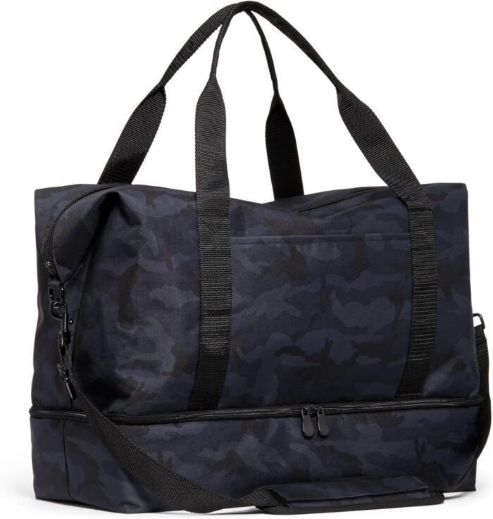 Lo & Sons Catalina Deluxe - Premium Recycled Poly - 49L Capacity (Duffel Bag for Road Trips | Carry On Travel Bag | Weekender Bag | Hospital Bag With Shoe Compartment | Gym Bag For Men or Women)