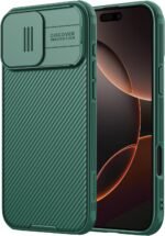 Nillkin for iPhone 16 Pro Max Case with Slide Camera Cover, [Upgraded Camera Lens Protection] Slim Shockproof Protective Phone Case for iPhone 16 Pro Max 6.9 inch, Green