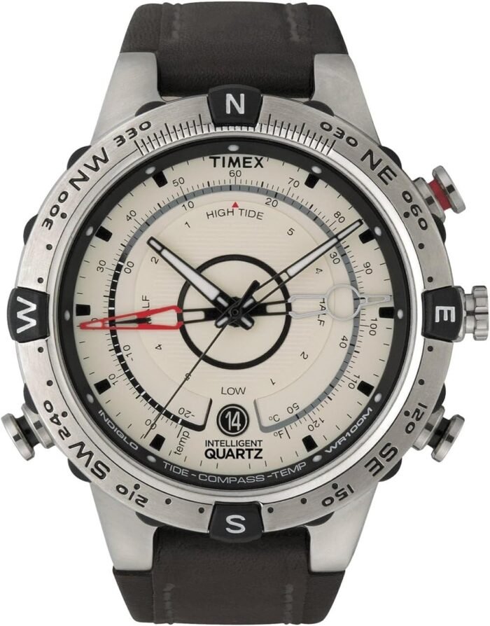 Timex Men's Intelligent Quartz Tide Temp Compass Silicone Strap Watch