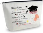 Graduation Gift Bag, Best Gifts for College Grads, Class Christmas Gifts for Students, Female College Graduation Gifts, College Graduation Gift for Adult, Graduation Makeup Bag