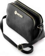 Baroncelli Crossbody Bag Made in Italy with Long Stripe Genuine Italian Soft Leather